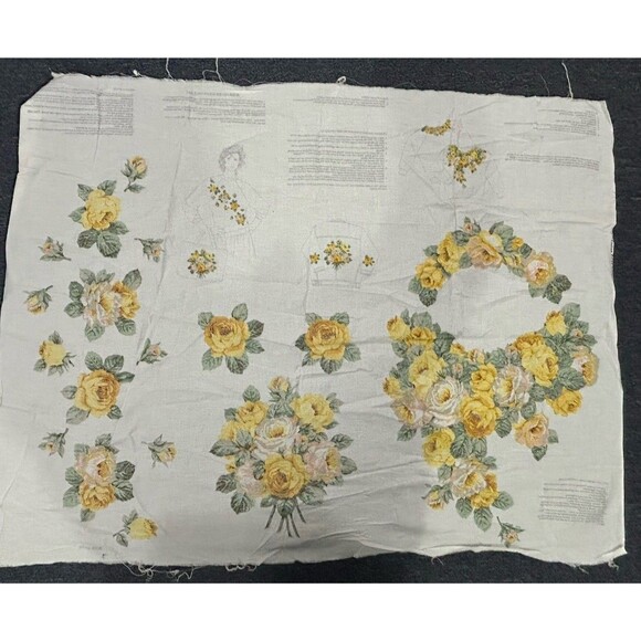 VTG Rose Fever Wearable Art Appliques Cranston Fabric Panel for Sweatshirts - Picture 14 of 14